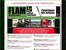 Tablet Screenshot of edition-flam.com