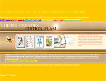 Tablet Screenshot of loisir-creatif.edition-flam.com